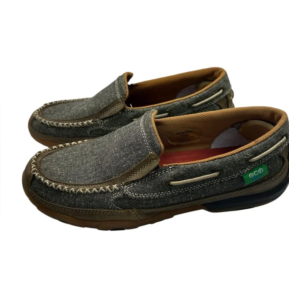 Twisted X ECO Slip On Driving Moc Womens 10 Moc Toe Casual Shoes